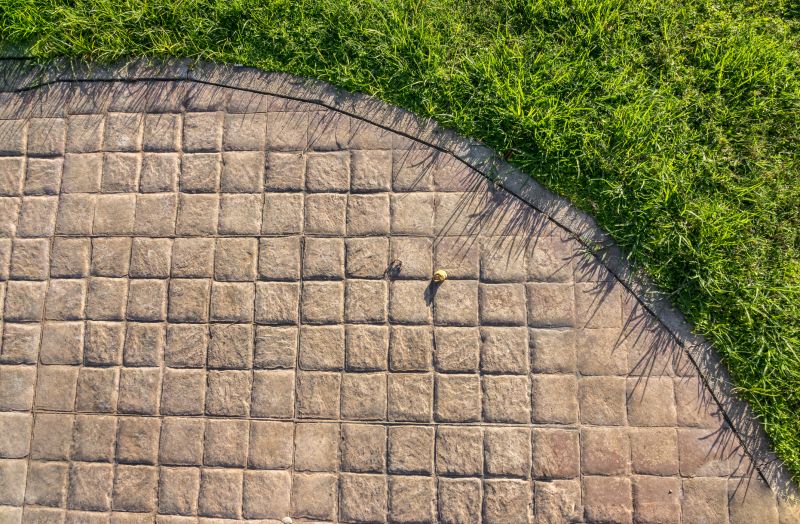 Stamped Patio Construction detail