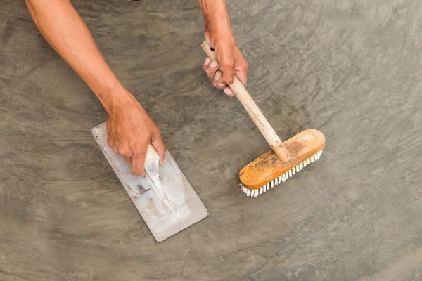 Driveway Concrete Staining in Costa Mesa